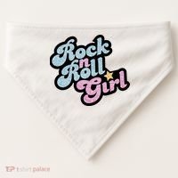 Rock N Roll Girl USA-Made Doggie Bandana thumb 0