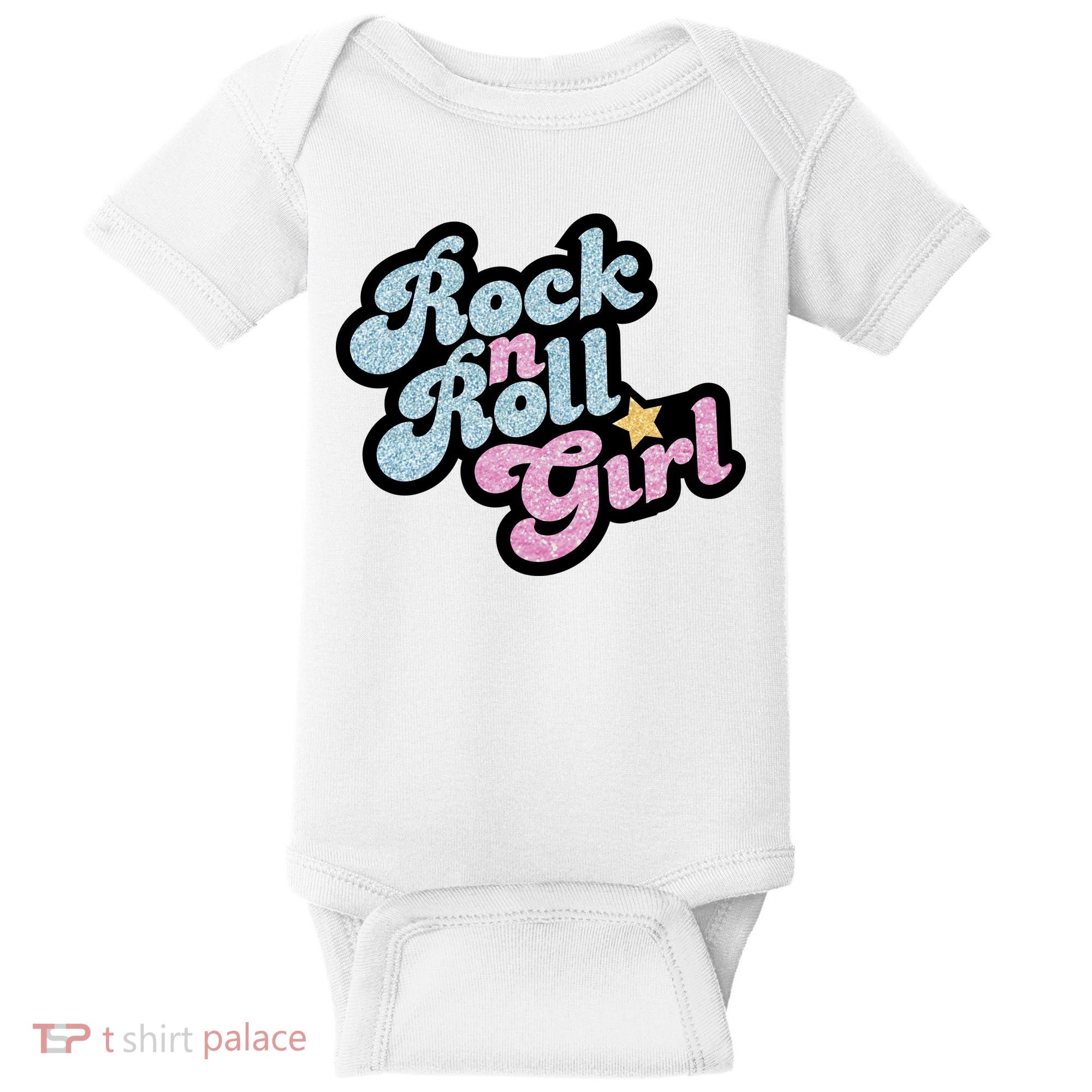 Rock N Roll Girl Baby Bodysuit
