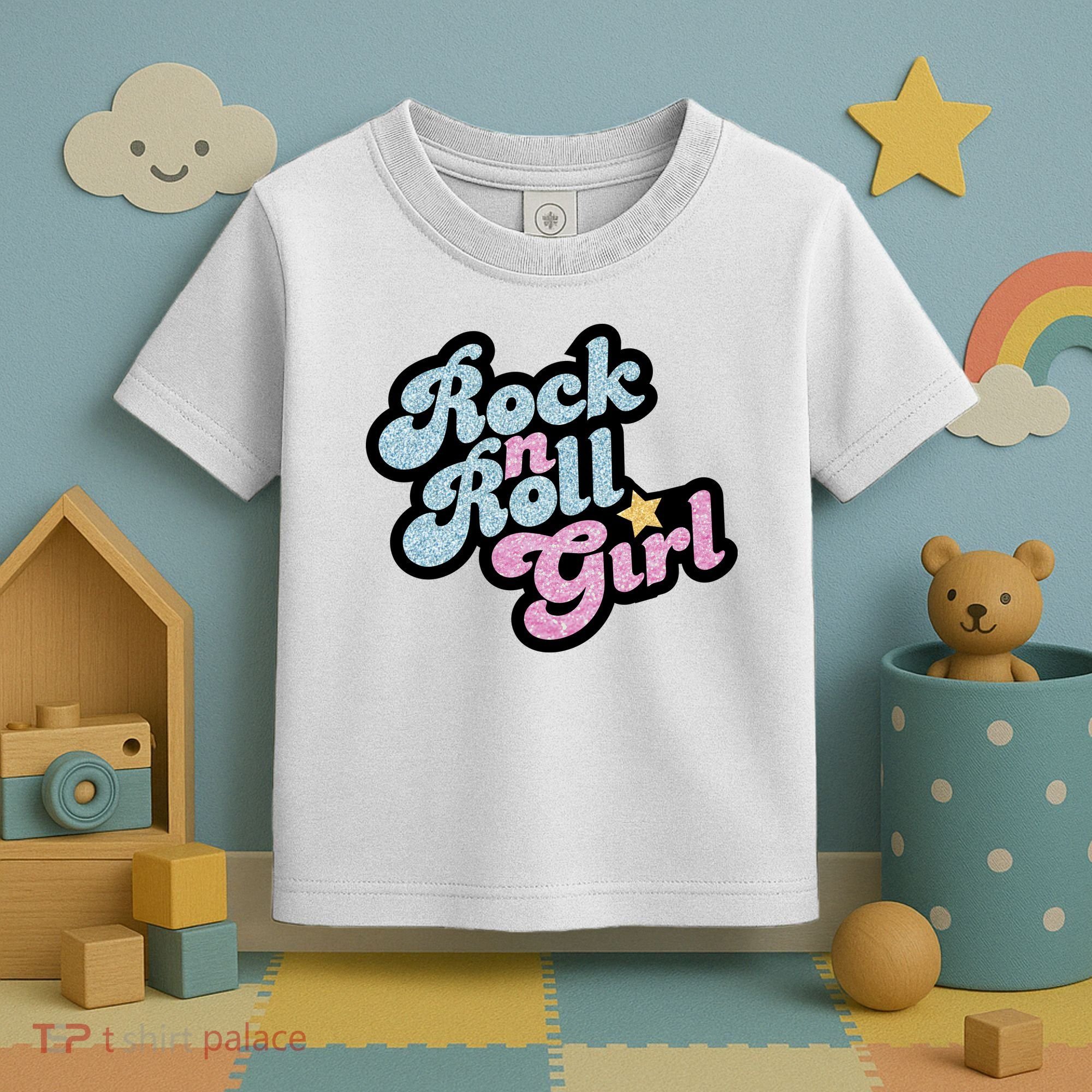 Rock N Roll Girl Toddler T-Shirt