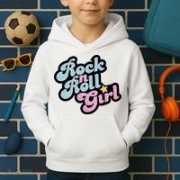 Rock N Roll Girl Kids Hoodie thumb 2