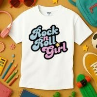 Rock N Roll Girl Kids T-Shirt thumb 3