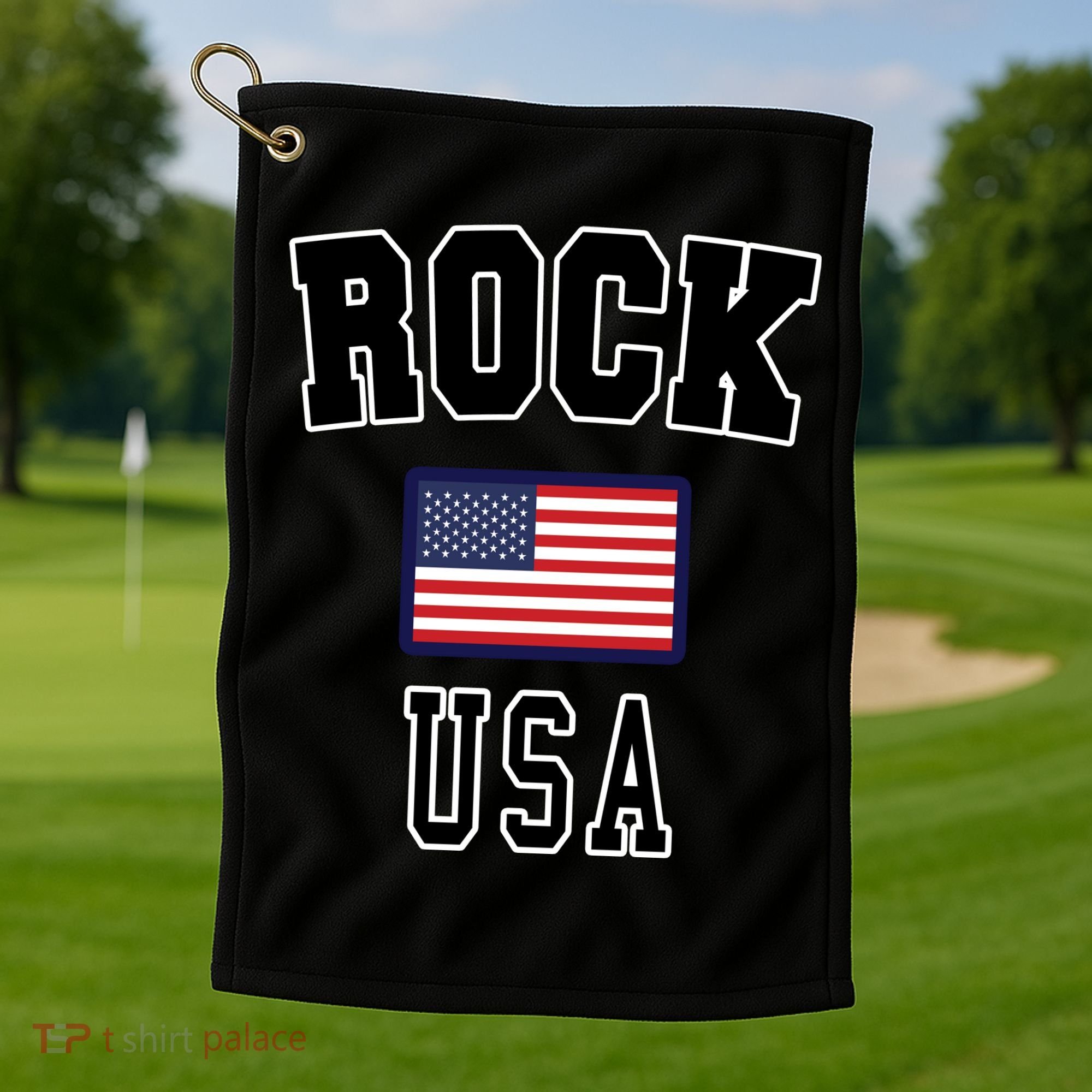 Rock N Roll USA Golf Towel