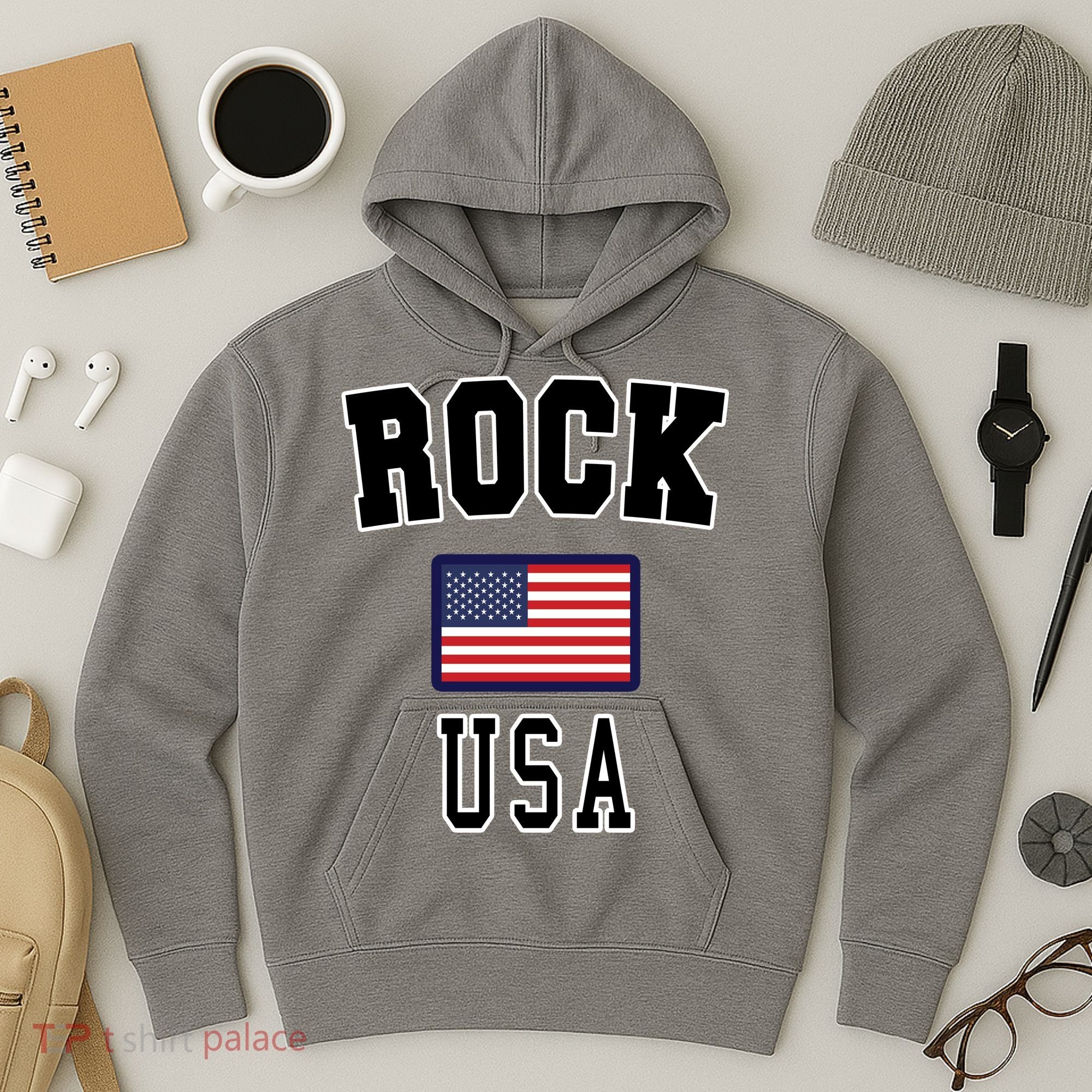 Rock N Roll USA Hoodie