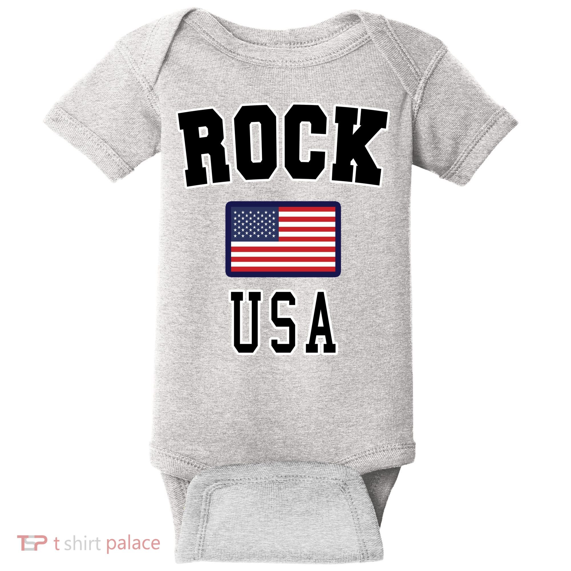 Rock N Roll USA Baby Bodysuit
