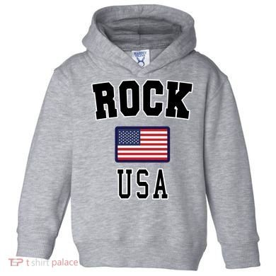 Rock N Roll USA Toddler Hoodie
