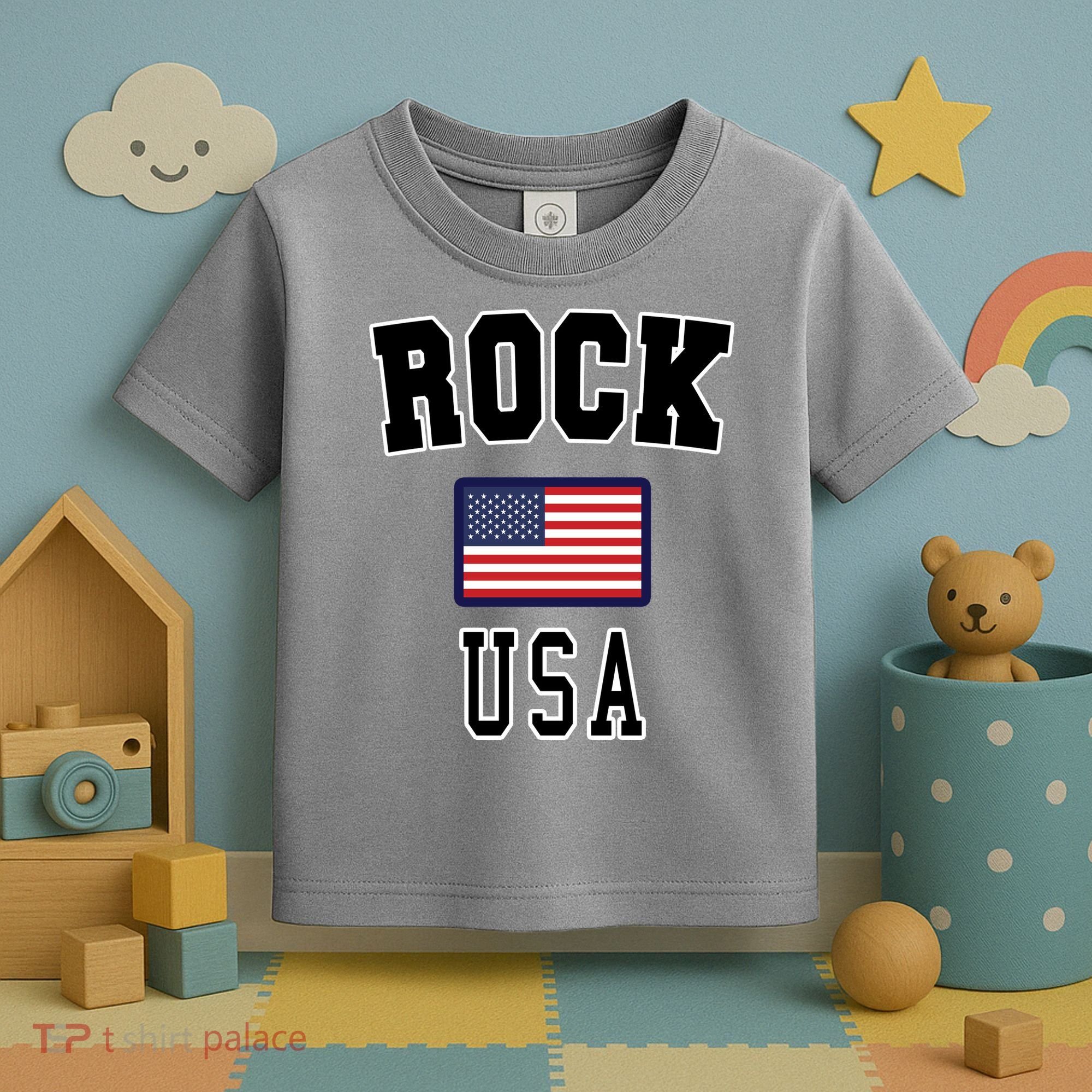 Rock N Roll USA Toddler T-Shirt