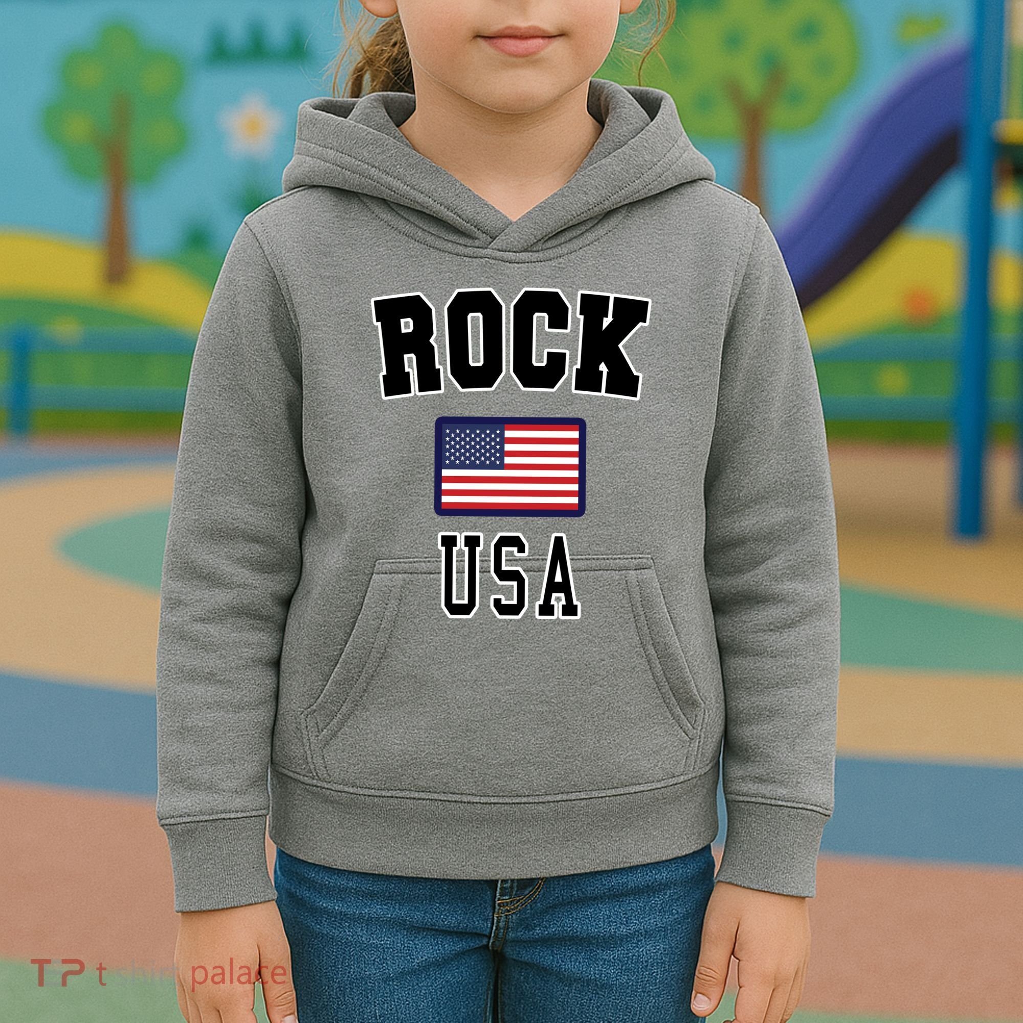 Rock N Roll USA Kids Hoodie