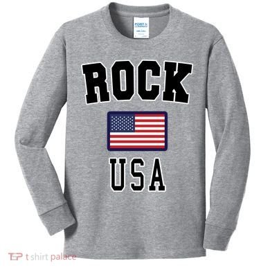 Rock N Roll USA Kids Long Sleeve Shirt