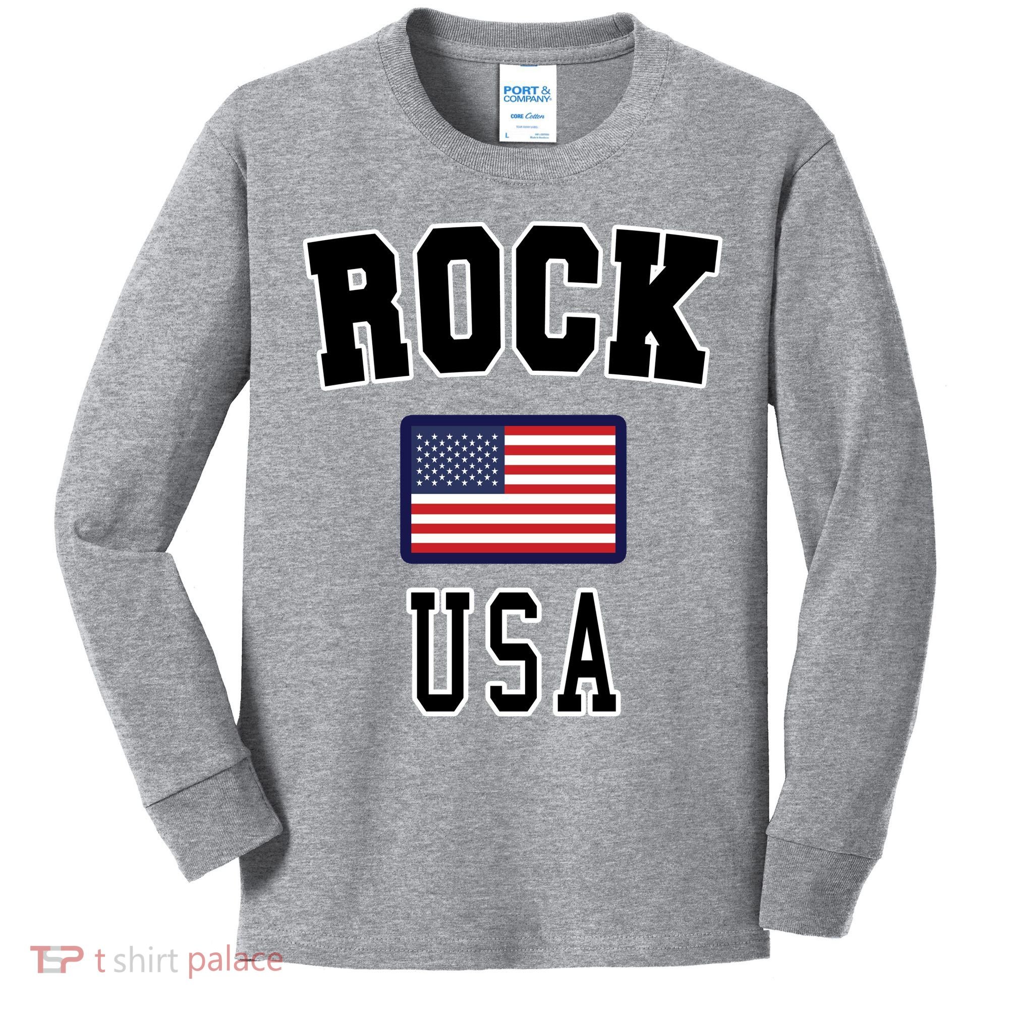 Rock N Roll USA Kids Long Sleeve Shirt