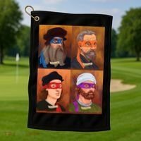 Renaissance Ninjas Golf Towel thumb 1