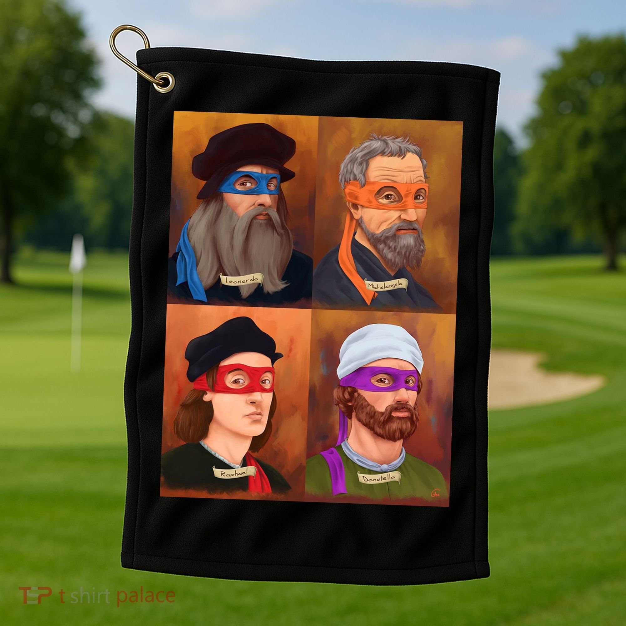 Renaissance Ninjas Golf Towel