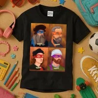 Renaissance Ninjas Kids T-Shirt thumb 3
