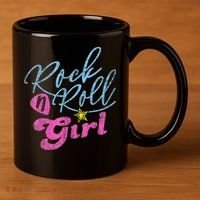 Rock N Roll Girl Purple Darla 11oz C Handle Ceramic Mug thumb 3