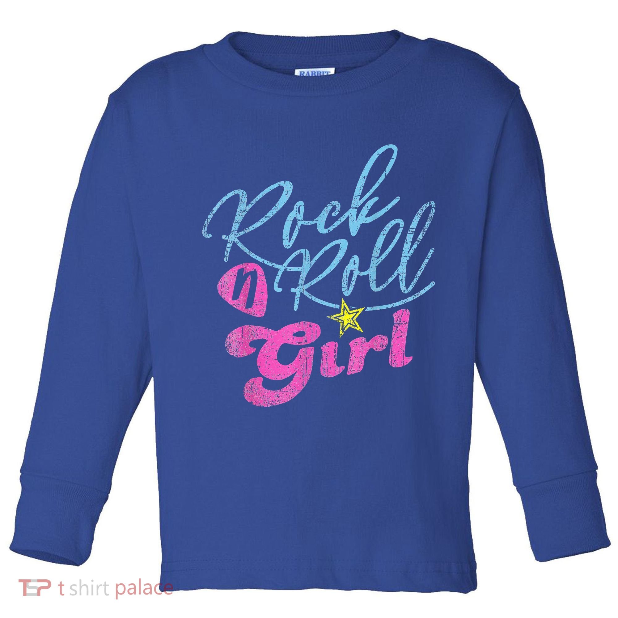 Rock N Roll Girl Purple Darla Toddler Long Sleeve Shirt