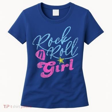 Rock N Roll Girl Purple Darla Women's T-Shirt