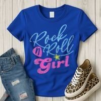 Rock N Roll Girl Purple Darla Women's T-Shirt thumb 3