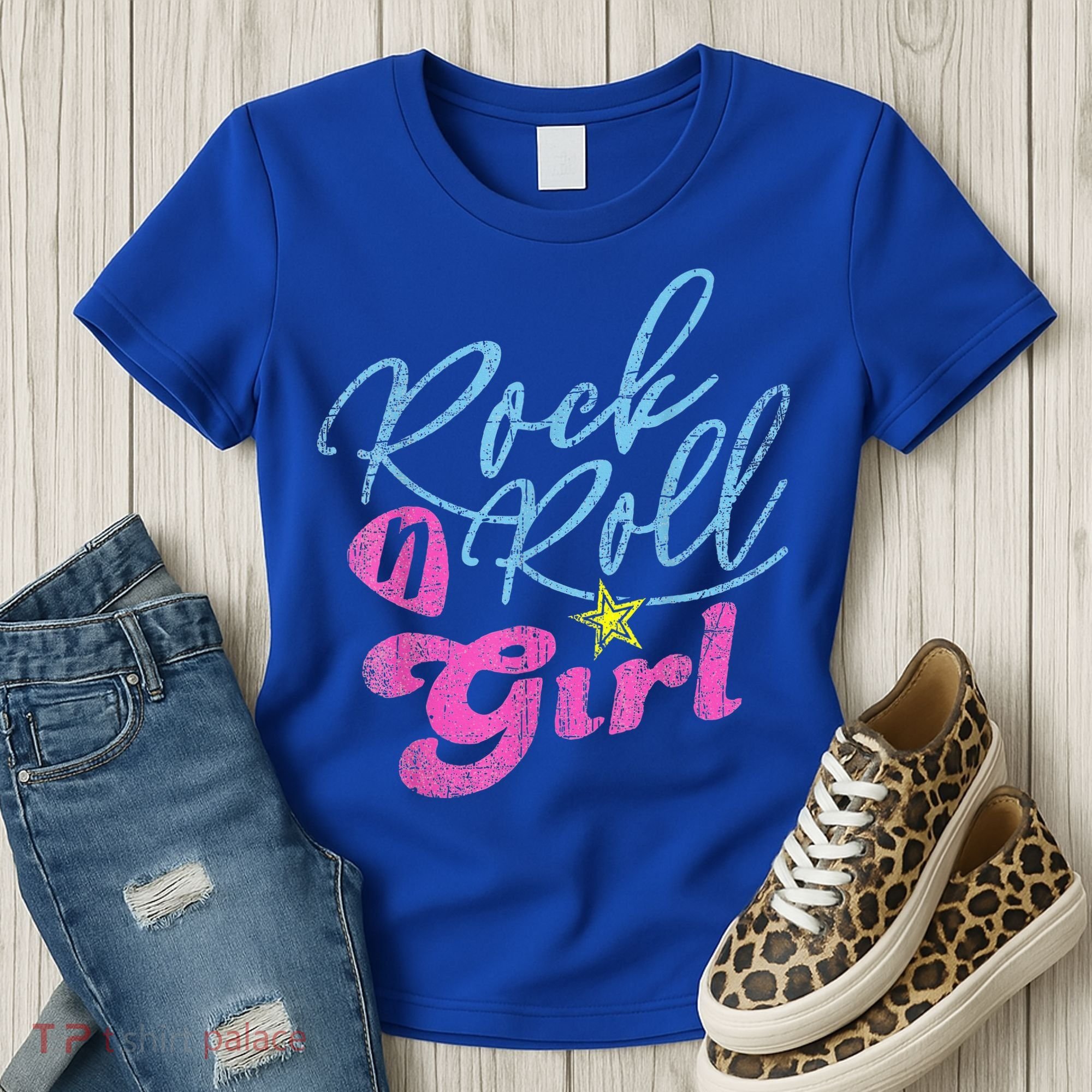 Rock N Roll Girl Purple Darla Women's T-Shirt
