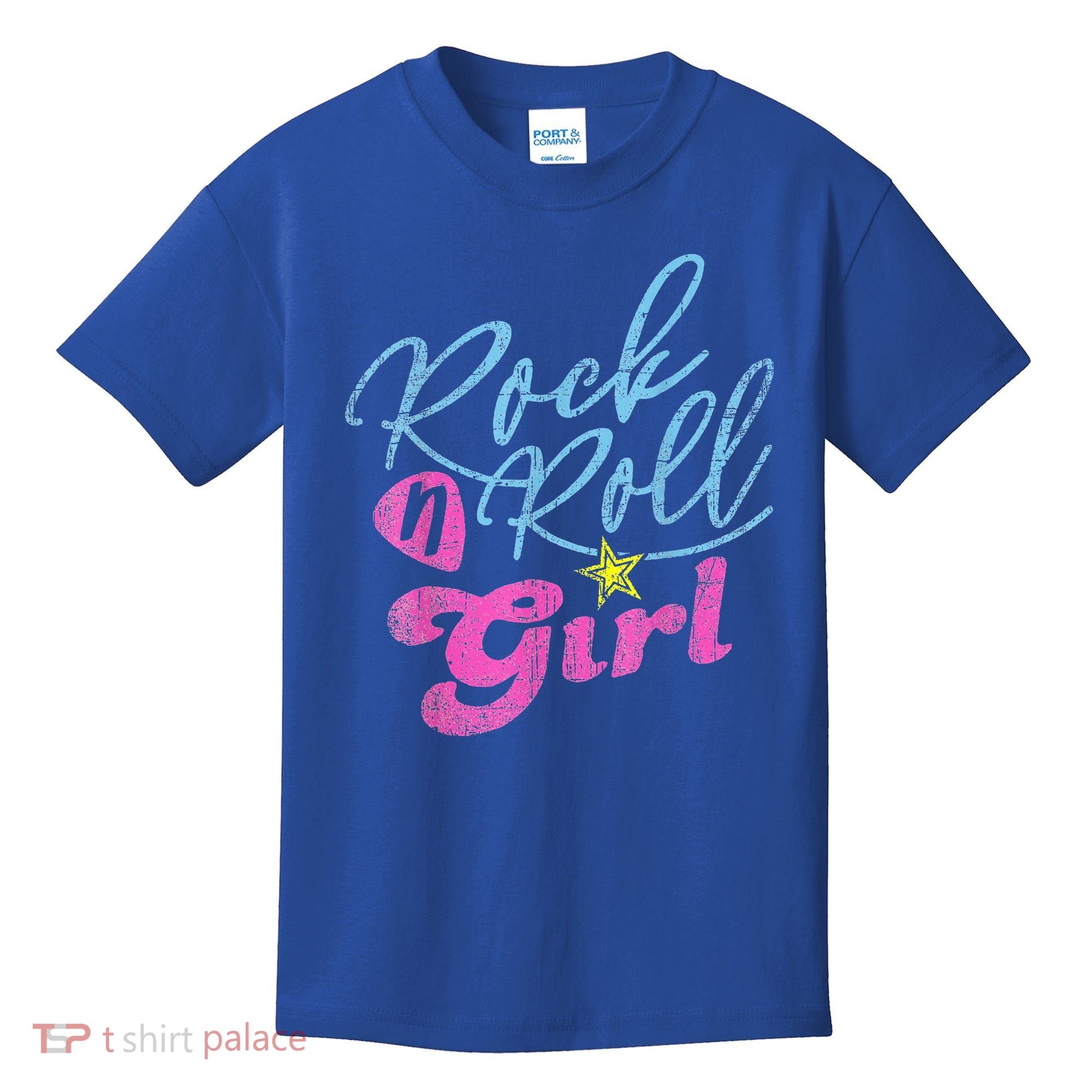 Rock N Roll Girl Purple Darla Kids T-Shirt
