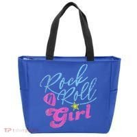 Rock N Roll Girl Purple Darla Tote Bag thumb 0