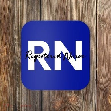 Registered Nurse Rn Emergency Room Nurse Gift Coaster