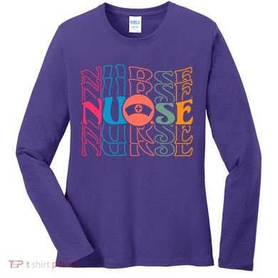 Retro Nurse Women's Long Sleeve Shirt