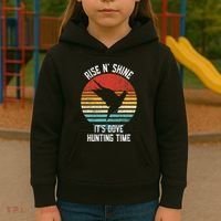 Rise N Shine Its Dove Hunting Time Dove Kids Hoodie thumb 3