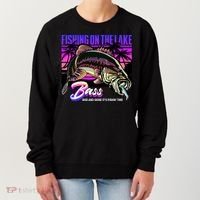 Rise N Shine Its Fishing Time Bass Lake Women's Sweatshirt thumb 0