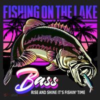 Rise N Shine Its Fishing Time Bass Lake Women's Sweatshirt thumb 2