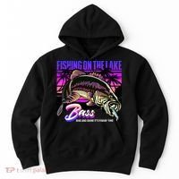 Rise N Shine Its Fishing Time Bass Lake Hoodie thumb 0