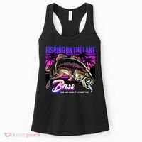 Rise N Shine Its Fishing Time Bass Lake Women's Tank Top thumb 0