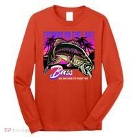 Rise N Shine Its Fishing Time Bass Lake Long Sleeve Shirt thumb 0