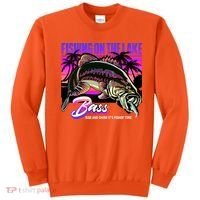 Rise N Shine Its Fishing Time Bass Lake Sweatshirt thumb 0