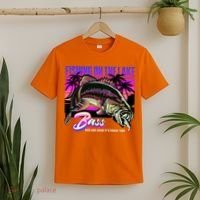 Rise N Shine Its Fishing Time Bass Lake T-Shirt thumb 2