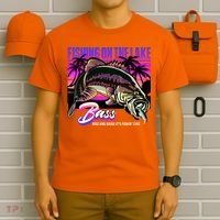 Rise N Shine Its Fishing Time Bass Lake T-Shirt thumb 6
