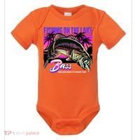 Rise N Shine Its Fishing Time Bass Lake Baby Bodysuit thumb 0
