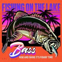 Rise N Shine Its Fishing Time Bass Lake Visor thumb 3