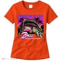 Rise N Shine Its Fishing Time Bass Lake Women's T-Shirt thumb 0