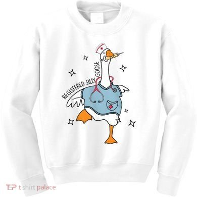 Registered Nurse Silly Goose Kids Sweatshirt
