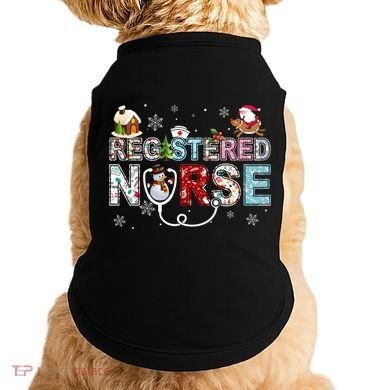 Registered Nurse Stethoscope Christmas Tree Ornat Decor Gift Doggie Tank