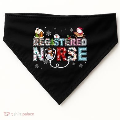 Registered Nurse Stethoscope Christmas Tree Ornat Decor Gift USA-Made Doggie Bandana