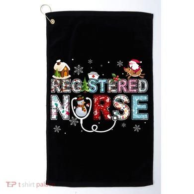 Registered Nurse Stethoscope Christmas Tree Ornat Decor Gift Golf Towel