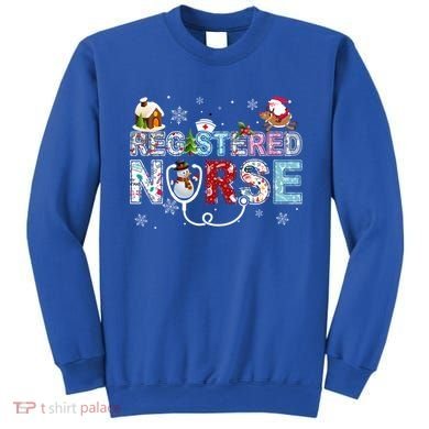 Registered Nurse Stethoscope Christmas Tree Ornat Decor Gift Sweatshirt