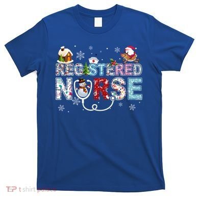 Registered Nurse Stethoscope Christmas Tree Ornat Decor Gift T-Shirt