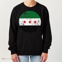 Retro New Syrian Flag Free Syria Freedom Women's Sweatshirt thumb 0