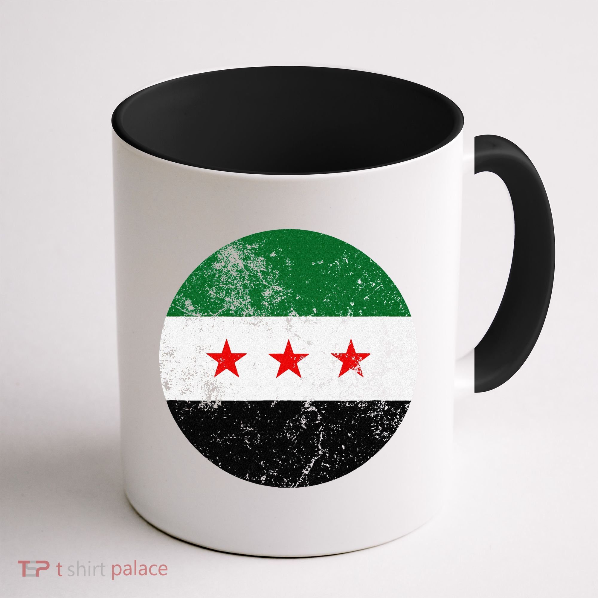 Retro New Syrian Flag Free Syria Freedom Coffee Mug