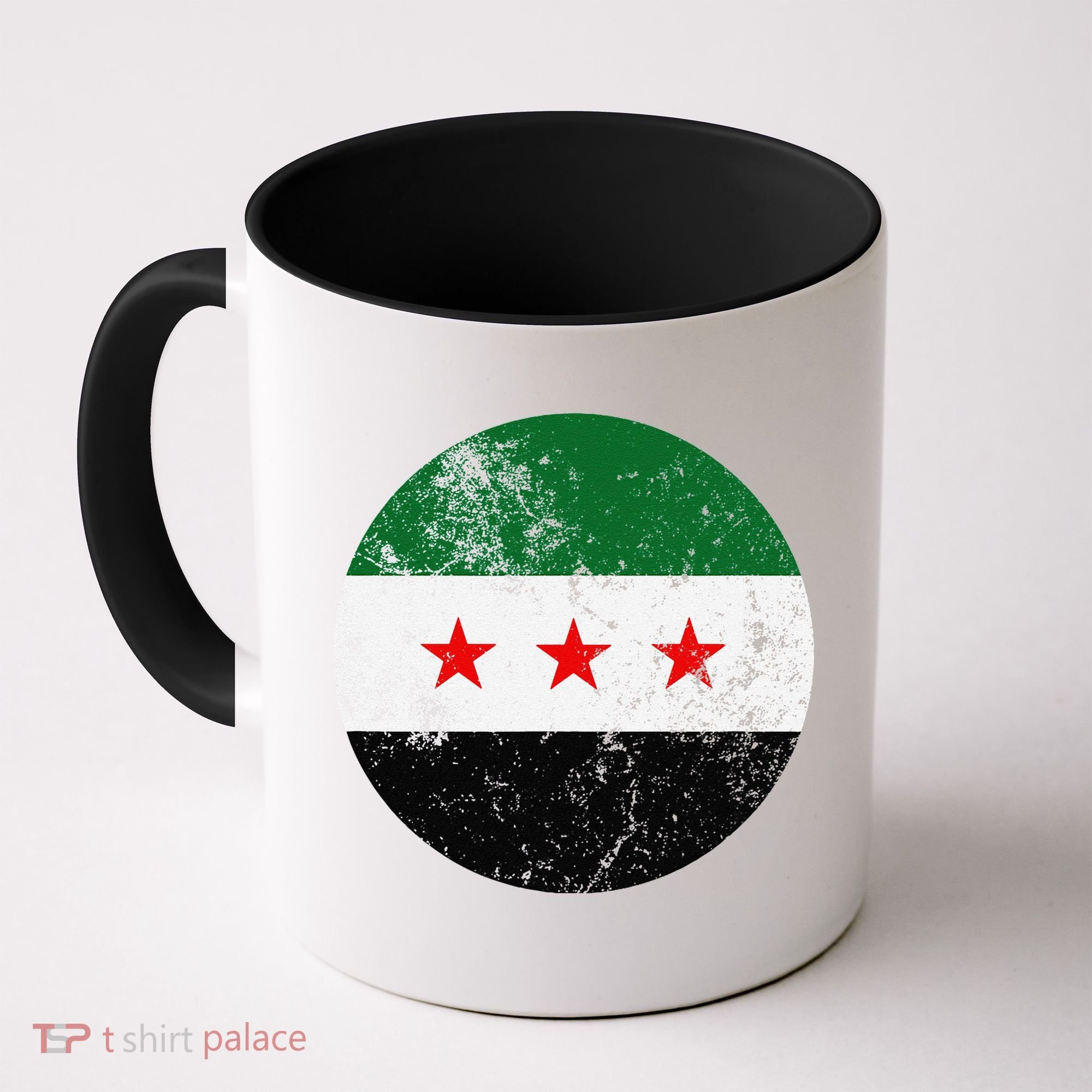 Retro New Syrian Flag Free Syria Freedom Coffee Mug
