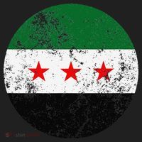 Retro New Syrian Flag Free Syria Freedom Tumbler thumb 3