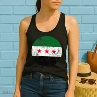 Retro New Syrian Flag Free Syria Freedom Women's Tank Top thumb 2