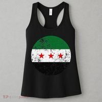Retro New Syrian Flag Free Syria Freedom Women's Tank Top thumb 3