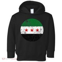 Retro New Syrian Flag Free Syria Freedom Toddler Hoodie thumb 0